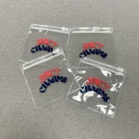 Bolsa de Joyería de PVC de Lujo Personalizada con Cierre de Cremallera, Logotipo Serigrafiado, Empaque de Plástico Elegante para Pendientes