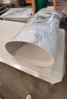 Meilleur prix Design brillant Maison Panneau de marbre PVC décoratif Panneaux muraux en faux marbre Feuille de PVC en marbre UV