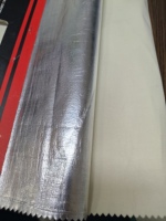 Tissu aramide enduit de feuille d'aluminium