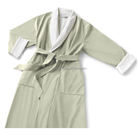 Peignoir de luxe unisexe personnalisé en tissu éponge doublé de peluche, doux, léger et thermique, idéal pour hôtels 5 étoiles et spas