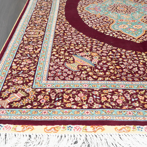 91x152cm có thể giặt Thổ Nhĩ Kỳ Thảm cầu nguyện thắt nút <span class=keywords><strong>afghan</strong></span> qum giá <span class=keywords><strong>handmade</strong></span> thảm lụa - Product Image 5