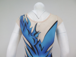 <span class=keywords><strong>Justaucorps</strong></span> de gymnastique pour femmes dégradé violet personnalisé <span class=keywords><strong>avec</strong></span> jupe et strass - Product Image 5
