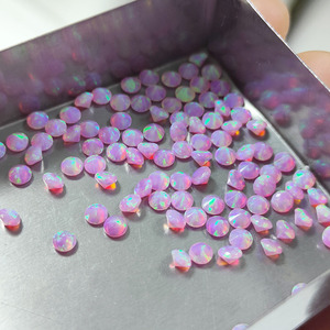 Round Cut Loose <b>Gems</b> Synthetic Opal Round Diamond Cut <b>Stone</b> <b>Fire</b> Opal <b>Stone</b> for Jewelry Making - Product Image 6