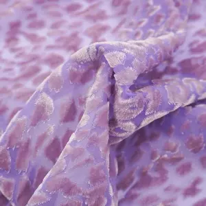 Özel işlemeli tükenmiş organze dantel kumaş % 100% polyester lüks yanık kadife giysi kumaşı elbise perde giysi