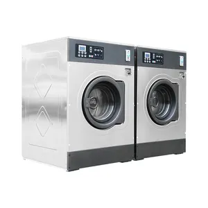 Çin fabrika sikke/kart işletilen stokta çamaşır yıkama makinesi 12 15 20 25kg