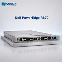 Serveur Rack d'Entreprise Reconditionné avec 4x32GB DDR5 6400, 8 SSD NVMe, Intel Xeon 3.4GHz, Dell PowerEdge R670
