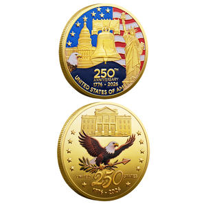 Горячая Распродажа Новая американская 250-летняя Юбилейная монета Статуя Свободы медаль Коллекционная монета - Product Image 5