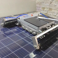 Robot de nettoyage de panneaux solaires MULTIFIT, machine de nettoyage automatique de panneaux, nettoyeur de panneaux solaires photovoltaïques avec lavage à l'eau, télécommande