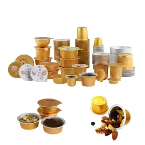 Metal multiple small capacity food grade disposable sealed packaging box with high-temperature resistance honey jam tea
