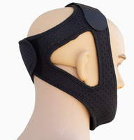 Sangle de soutien réglable pour le menton, anti-ronflement, auto-adhésive, triangulaire, avec fermeture auto-agrippante