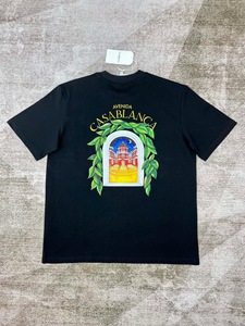 T-shirt in cotone 100% For <span class=keywords><strong>Casablanca</strong></span>, stampa digitale, manica corta, vestibilità ampia, tessuto a maglia, fantasia, per e-commerce transfrontaliero - Product Image 3