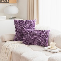 Nouvelle conception de coussin décoratif imprimé en 3D avec des fleurs, en velours de haute qualité, avec des pétales vifs, pour la maison, l'hôtel, décoration