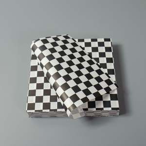 Papel Antigrasa a Cuadros Impreso, Pulpa Química Sin Blanquear, Papel para Hornear, Papel para Pan - Product Image 4