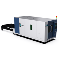 Machine de découpe laser à fibre optique FEILIKE 20KW pour tôles métalliques AI/BMP/PLT, CNC 3 axes, refroidissement par eau, conception écologique, automatisée