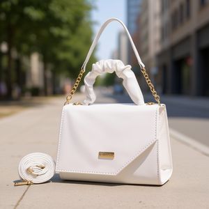 Bolso Bandolera para Mujer Fana Linda Cailin, Blanco, PU, Correa de Cadena, Verano, Impermeable, Uso Diario - Product Image 2