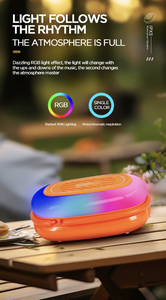 Hot Sale Mini Portable BT Speaker IPX5 Waterproof With Colorful LED Light Built-in <b>Mic</b> For Outdoor Camping Party Home Use - Product Image 3