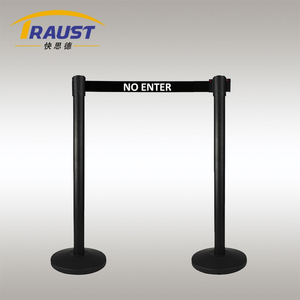 Traust Sân Bay An Toàn Thép Kiểm Soát Đám Đông Hàng Xếp Hàng Quản Lý Dòng Có Thể Thu Vào Băng Vành Đai Cực Bài Đứng Xếp Hàng Rào <span class=keywords><strong>Stanchion</strong></span> - Product Image 2