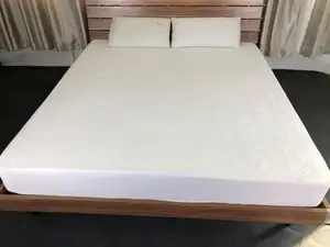 Housse de protection de matelas imperméable en bambou pour lit ajusté respirant