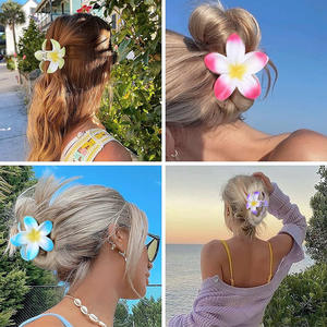8cm Été Vacances Oeuf Fleur Cheveux Griffe <span class=keywords><strong>Clipa</strong></span> Fille Côté Serrage Dos Cuillère Pan Requin Clip Vacances Plage Cheveux Accessoires - Product Image 2