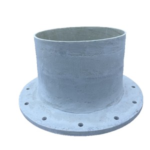 Fiberglass Pipe Fitting 90 Degree Elbow Custom Diameter Rough Surface Industrial Use - Product Image 4