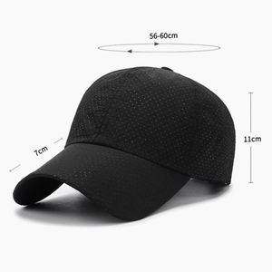 Casquette de baseball Yomo Mesh à séchage rapide, 6 panneaux, réglable, pour hommes et femmes, course à pied, sports, golf, tennis, jogging en plein air, chapeau de soleil respirant - Product Image 2