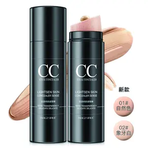 Crème correctrice CC, bâton correcteur imperméable à l'eau, base naturelle, maquillage, couverture, blanchiment