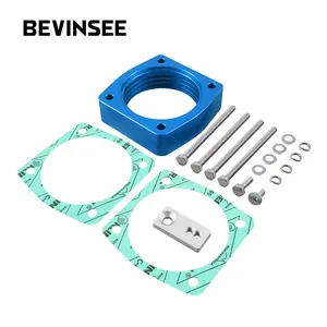 Bevinsee 1X cho Nissan altima Maxima 350Z Quest cơ thể Van tiết lưu nhôm Spacer W/Graphite miếng đệm