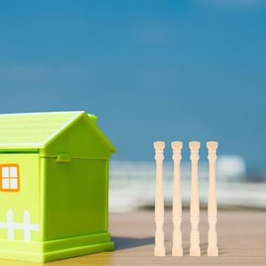 Roman Pillars <strong>Greek</strong> Column Figurine Wooden Roman Pillar Models Flower Pot Holder Rack Shelf Mini House Accessories <strong>Greek</strong> <strong>Decor</strong> - Product Image 2