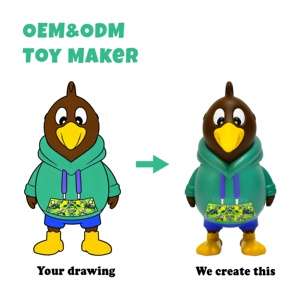 نموذج حيوان كرتوني مصنوع من البلاستيك الناعم بمقياس 1:18، تصميم مخصص من ثنائي الأبعاد إلى ثلاثي الأبعاد - Product Image 1