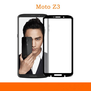 Gran oferta, Protector de pantalla de vidrio templado para <span class=keywords><strong>MOTO</strong></span>, cubierta completa con impresión de seda 2.5d 9H de alta calidad, Z3 para <span class=keywords><strong>Moto</strong></span>, <span class=keywords><strong>MOTO</strong></span> Z3 PLAY, novedad de 2021 - Product Image 1