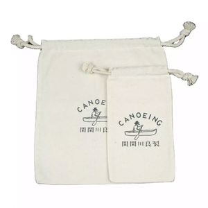 Bolsa de Zapatos Personalizada de Algodón Suave y Resistente con Cordón, Bolsa de Tela Plegable Pequeña con Cordón y Logotipo - Product Image 2