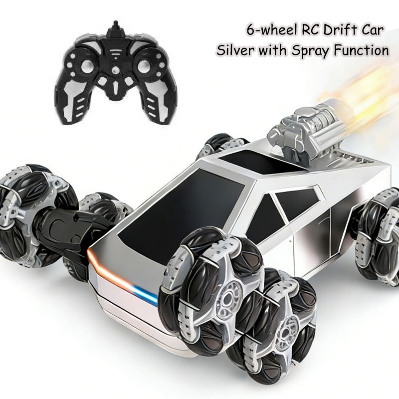 EPT1615201 - Voiture RC Drift 6 roues - Argent avec Effet de Peinture (48 pièces/carton)