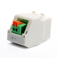 Connecteur Keystone et prise femelle mono 3,5 mm vers IDC 2 broches plaqué or ABS