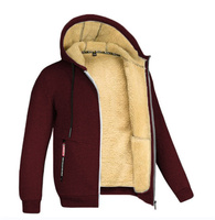Manteau d'Hiver de Bonne Qualité pour Homme, Veste en Velours Ample, Cardigan Épais en Polaire à Col Montant, Tenue Tendance, Sweat à Capuche Décontracté en Toile pour Homme