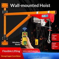 Mini-grue électrique 220 V, palan domestique mural rotatif, petite machine de levage pour rénovation, Chine