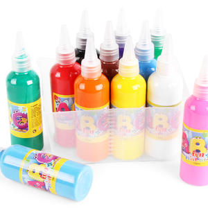 Peinture pour enfants peinture au doigt 12 couleurs <span class=keywords><strong>maternelle</strong></span> Graffiti lavable 100ml - Product Image 3