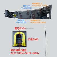 1 Paire (Gauche + Droite) de Phares Antibrouillard LED pour VOLVO FH4 FM, 2 Ampoules à Lentille LED, Références 21221153 21221154 82140744 84186281