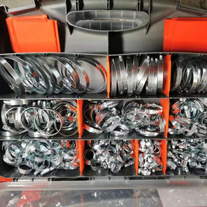 Set W1 Germany Type Oil Tube Connected Tighten Hose <b>Clamps</b> Galvanized with PVC Box - Product Image 4