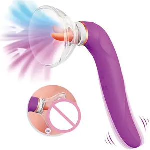 Female Self Consolation Device Vibration G Spot Vibrator Automatic Heating Sucking Tongue Licking Vibrator