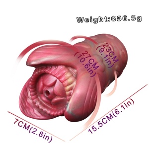 GEEBA Fantasy Monster Sandworm Tight Suction Cup Scrotum <b>Masturbator</b> Male <b>Masturbator</b> Soft Silicone <b>Masturbator</b> Wholesale Price - Product Image 2