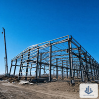 Entrepôt préfabriqué moderne en structure métallique de marque JINGYI, conception légère, bâtiment métallique direct usine pour usage commercial, garantie 1 an