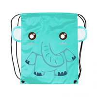 Sac à cordon en polyester et nylon promotionnel en gros, 30 cm, pour le shopping et comme sac à dos