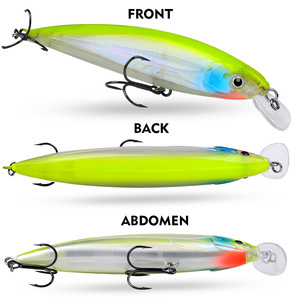 Leurre dur flottant <span class=keywords><strong>de</strong></span> 16 cm et 40 g, type Minnow, suspendu, appât <span class=keywords><strong>de</strong></span> pêche artificiel réaliste en plastique, longue portée pour <span class=keywords><strong>la</strong></span> pêche en eau douce - Product Image 4