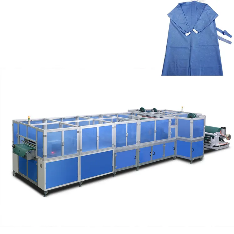 Gown Making Machine Isolation Gowns Medical Protective Clothing Machine Surgical Gowns Making Machine