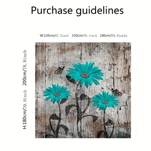 Hot Selling 3D Floral Print Water-resistant <b>Shower</b> Curtain Waterproof and Mildew-Proof Fabric Bath Curtain <b>for</b> <b>Bathroom</b> - Product Image 3