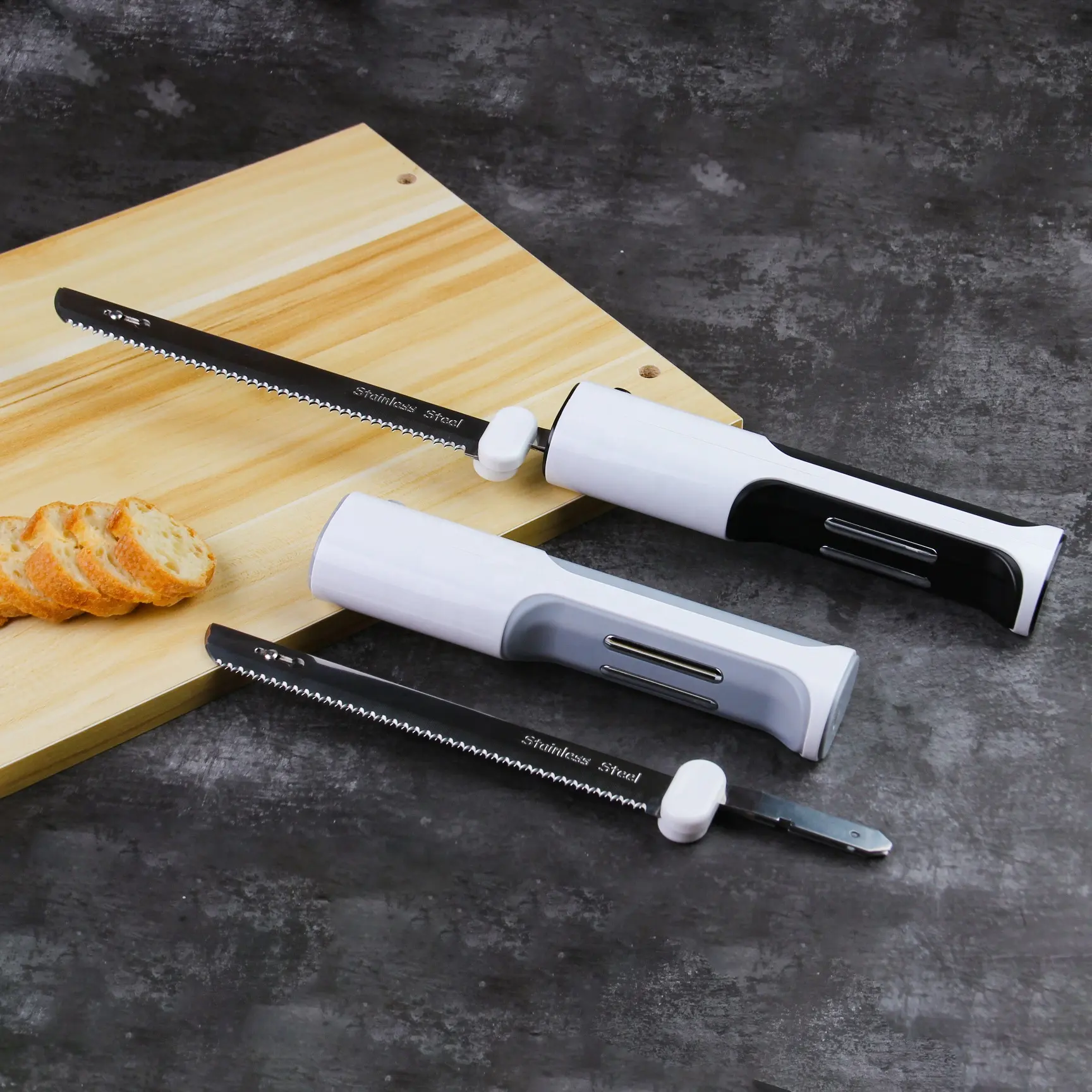 Couteau électronique d'outils de gadget d'acier inoxydable pour la cuisine