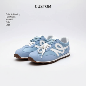 Zapatillas Retro Personalizadas al por Mayor OEM para Hombre y <span class=keywords><strong>Mujer</strong></span>, <span class=keywords><strong>de</strong></span> Gamuza y Malla, con Cordones, Casuales, para Correr, Uso Diario, para Caminar - Product Image 1