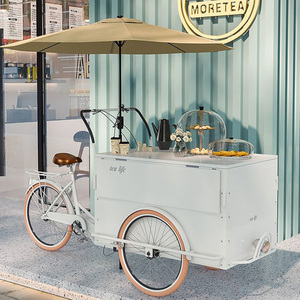 Aangepaste Fiets Koffiekar Fiets Mobiele Outdoor Fiets <span class=keywords><strong>Food</strong></span> Kar Voor Gebruik Buitenshuis - Product Image 1