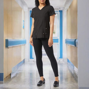 Conjunto de Uniforme Médico Unisex Clásico con Cuello en V, Uniforme de Enfermera de Hospital, Ropa de Trabajo para Doctor, Mezcla de Algodón, Detección de Agujas PK - Product Image 3