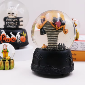 Personalizado hecho a mano decoración de Halloween resina interactiva casa embrujada globo de nieve niños regalos de cumpleaños - Product Image 1